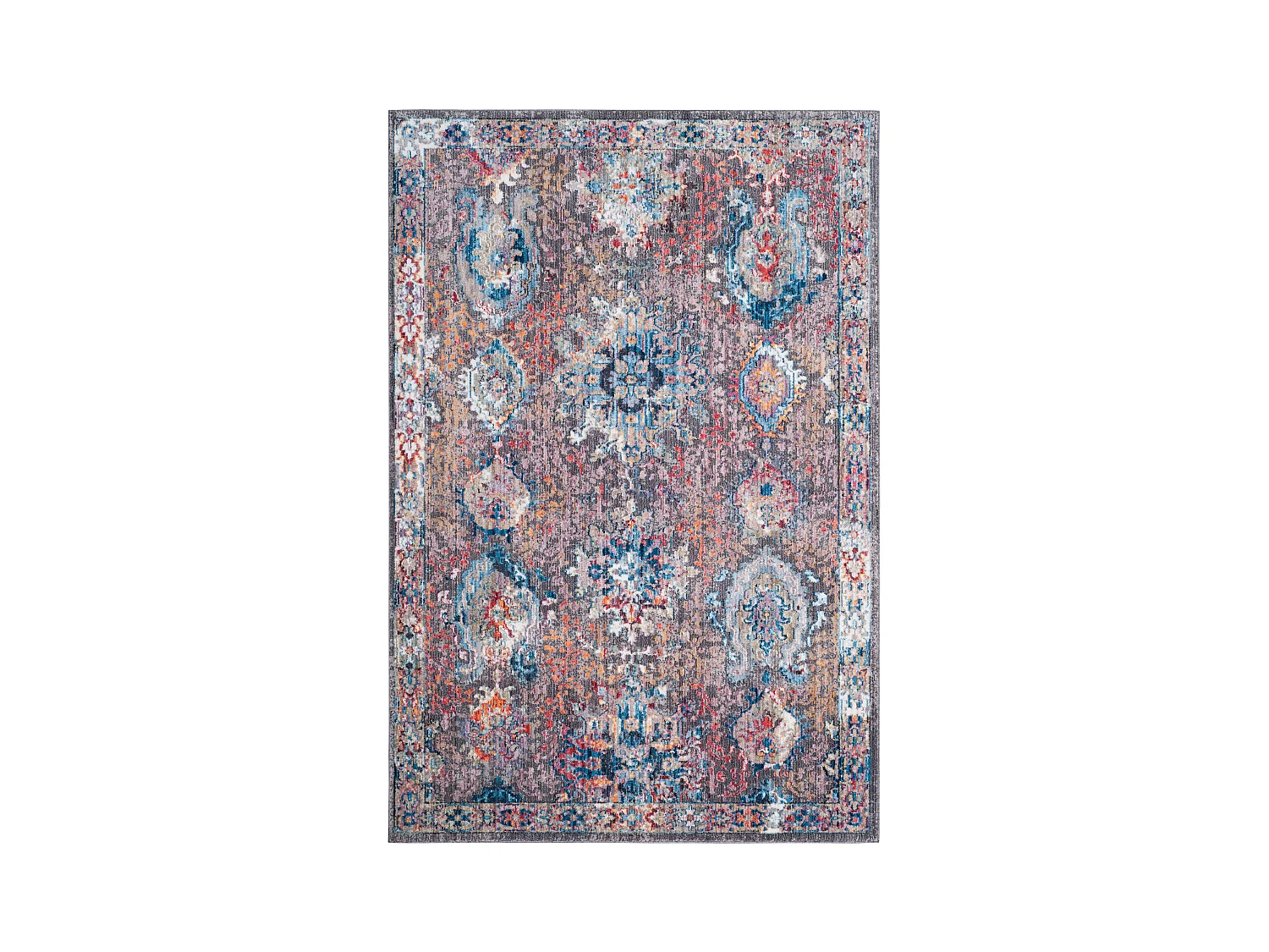 Tapis Gris/Bleu 122 X 183 cm - Lesley