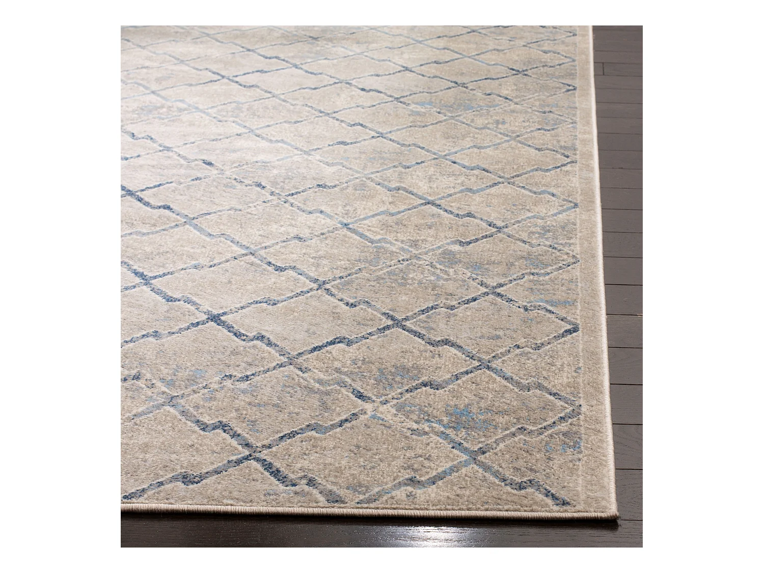 Tapis Gris/Bleu 160 X 229 cm - Siobhan