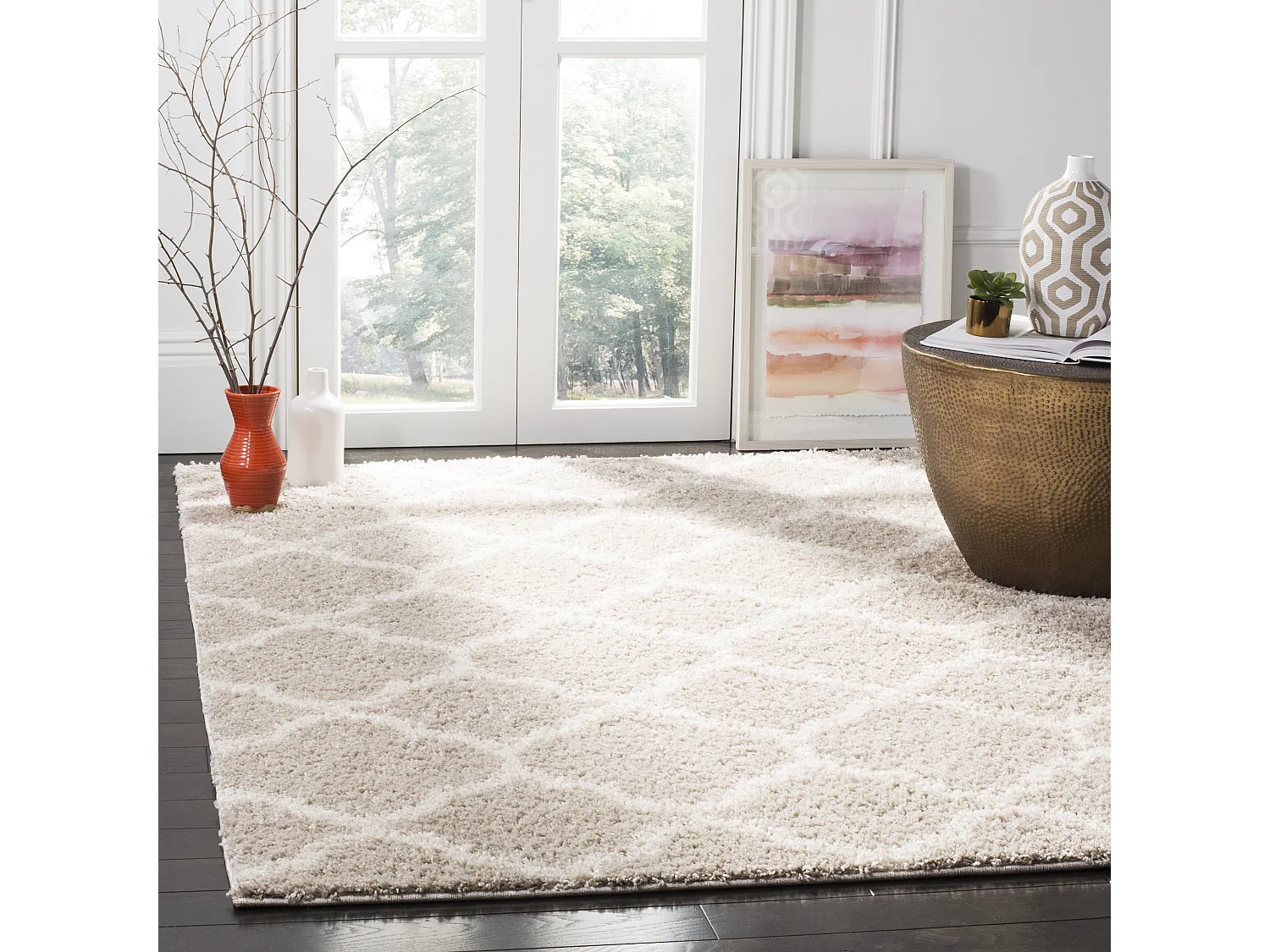 Tapis Gris/Neutre 122 X 183 cm - Yasmin