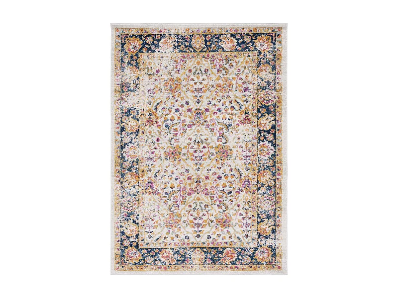 Tapis Neutre/Bleu Marine 155 X 229 cm - Melita