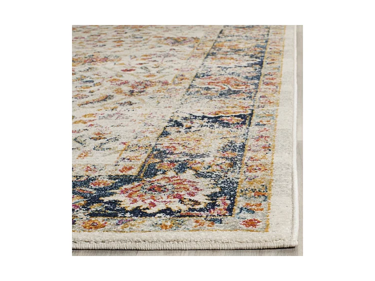 Tapis Neutre/Bleu Marine 155 X 229 cm - Melita
