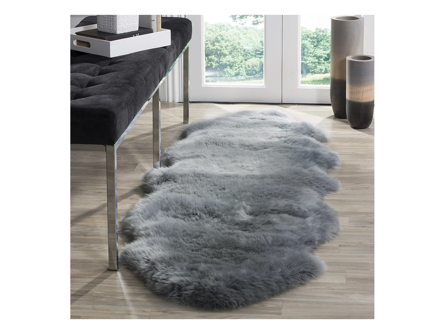 Tapis Gris 61 X 183 cm - Ree