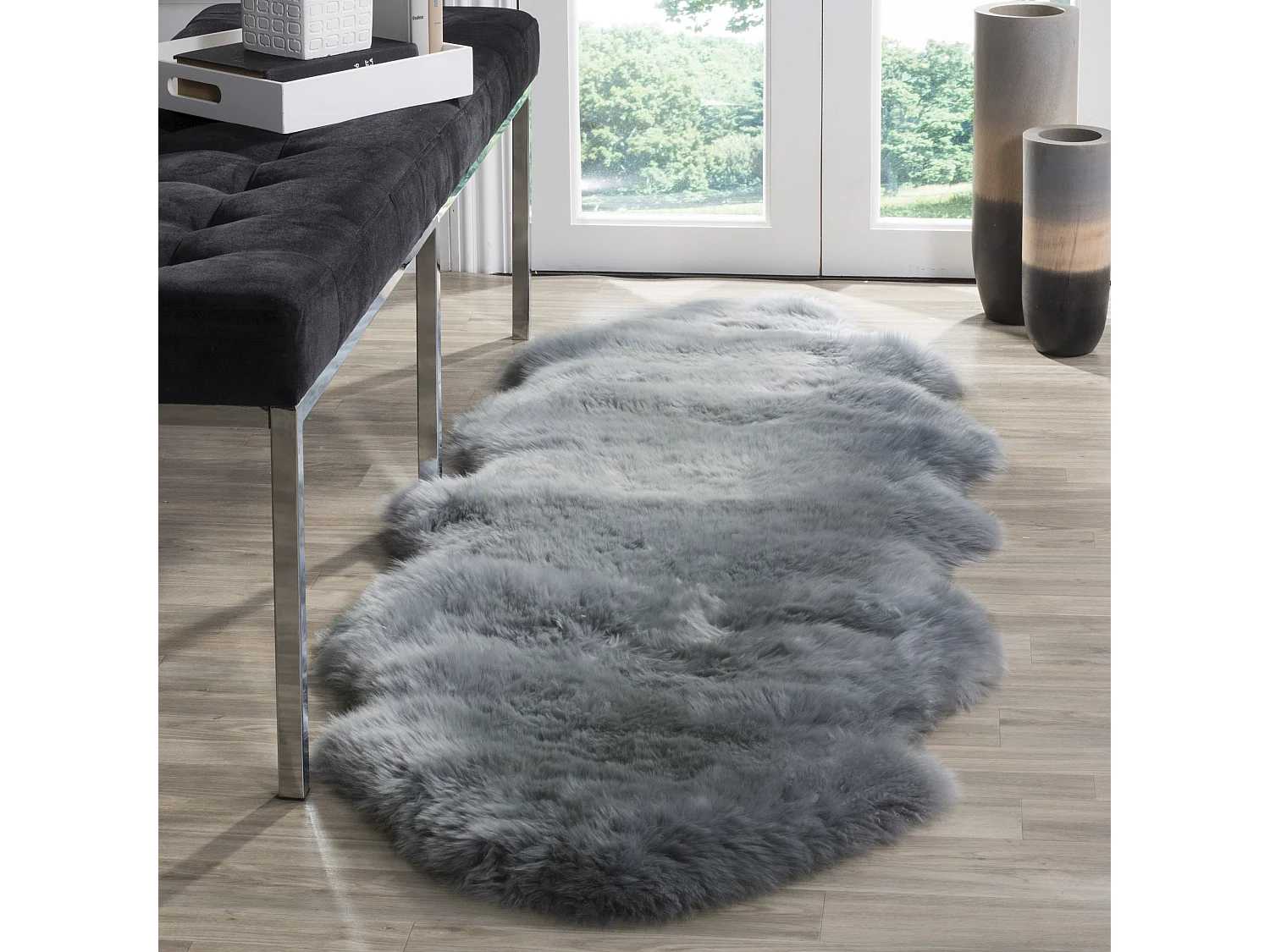 Tapis Gris 61 X 183 cm - Ree