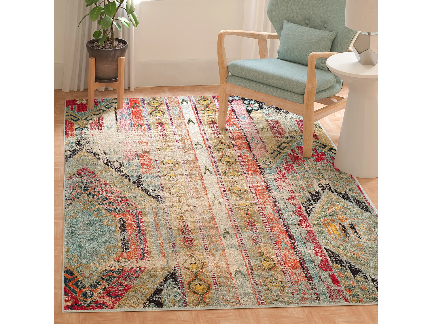 Tapis Multicolore 122 X 170 cm - Livia