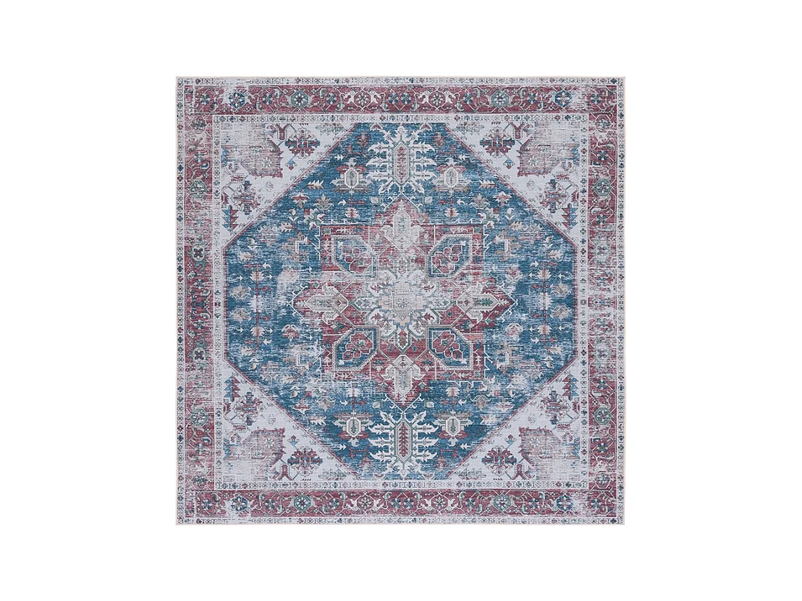 Tapis Bleu Marine/Rouge 183 X 183 cm - Arianne