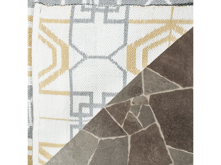 Tapis Neutre/Gris 91 X 152 cm - Collin