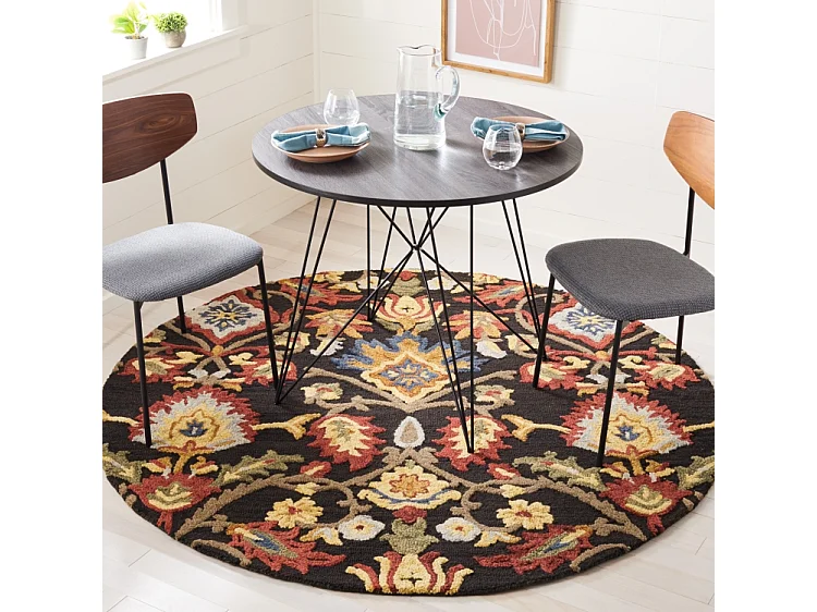 Tapis Charbon/Multi 183 X 183 cm - Juni