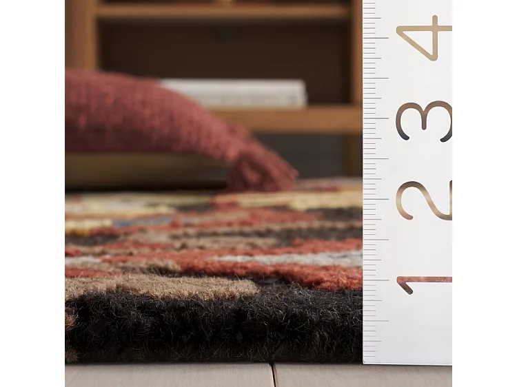 Tapis Charbon/Multi 183 X 183 cm - Juni