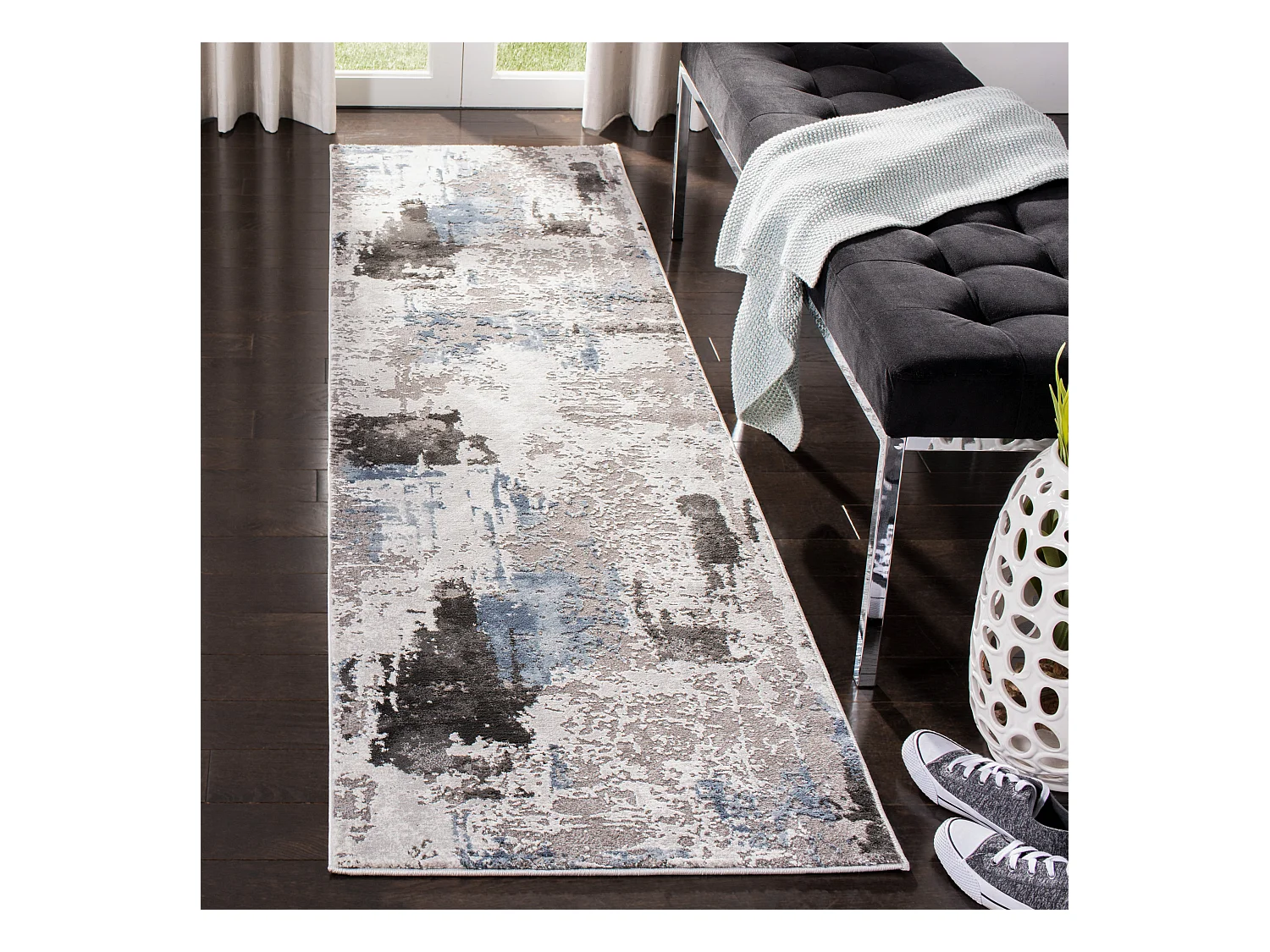 Tapis Gris 69 X 244 cm - Ermina