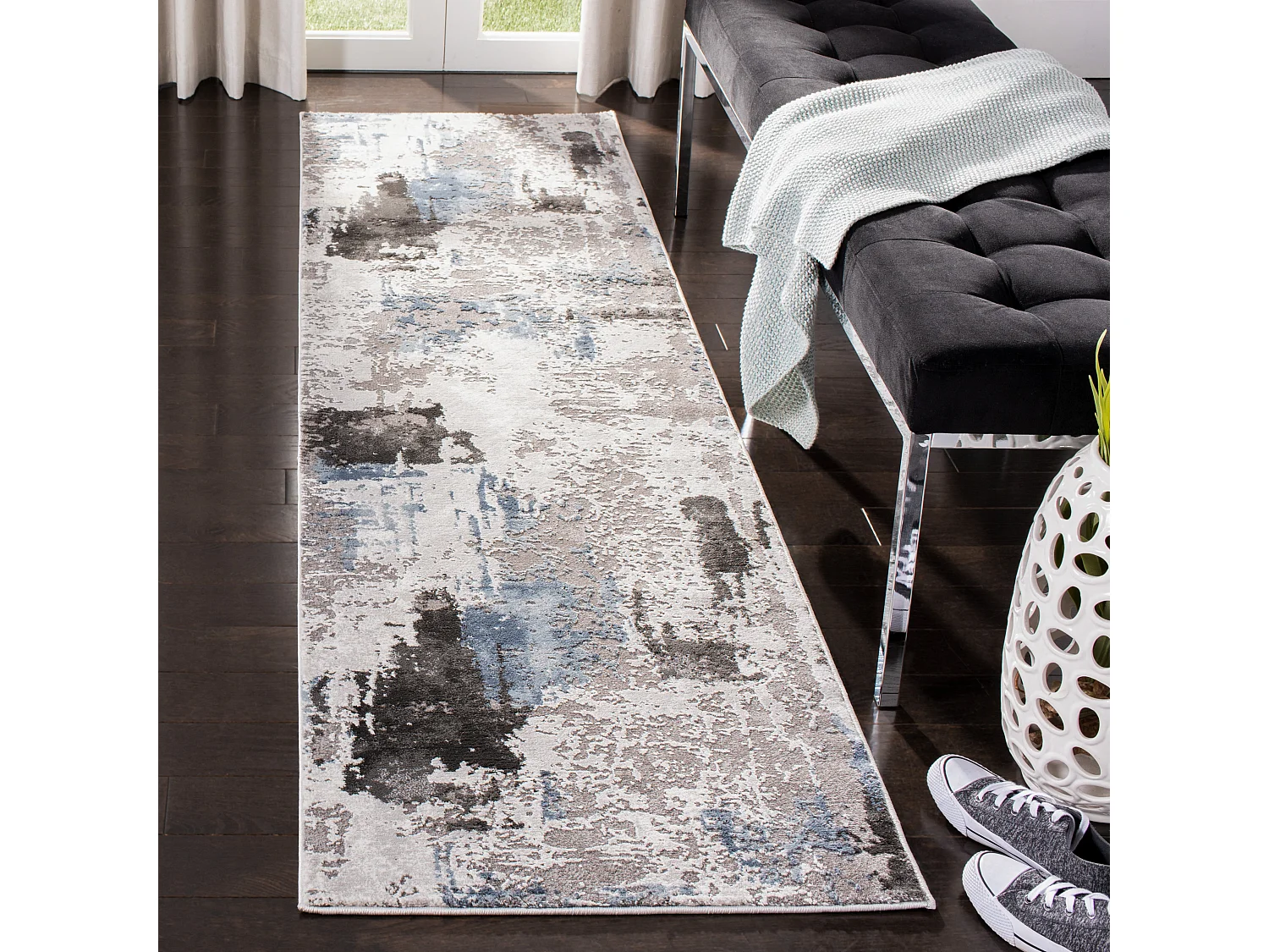 Tapis Gris 69 X 244 cm - Ermina