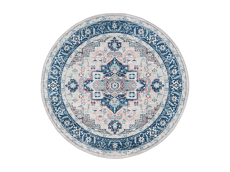 Tapis Gris/Bleu 201 X 201 cm - Saoirse