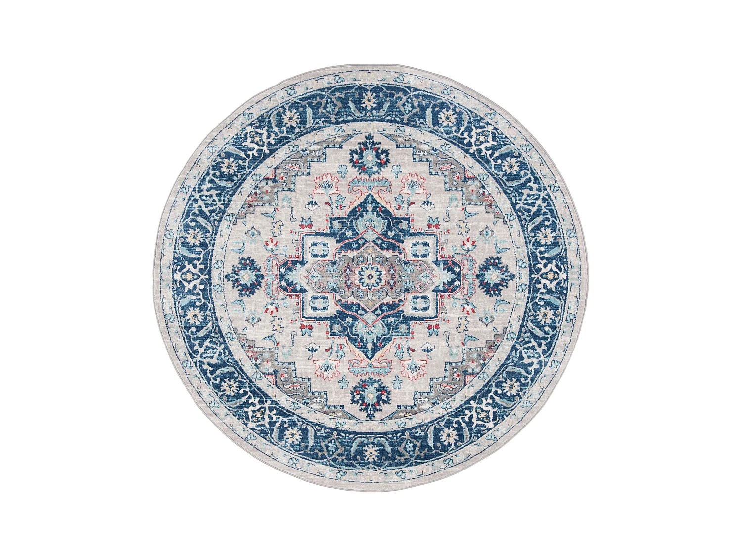 Tapis Gris/Bleu 201 X 201 cm - Saoirse