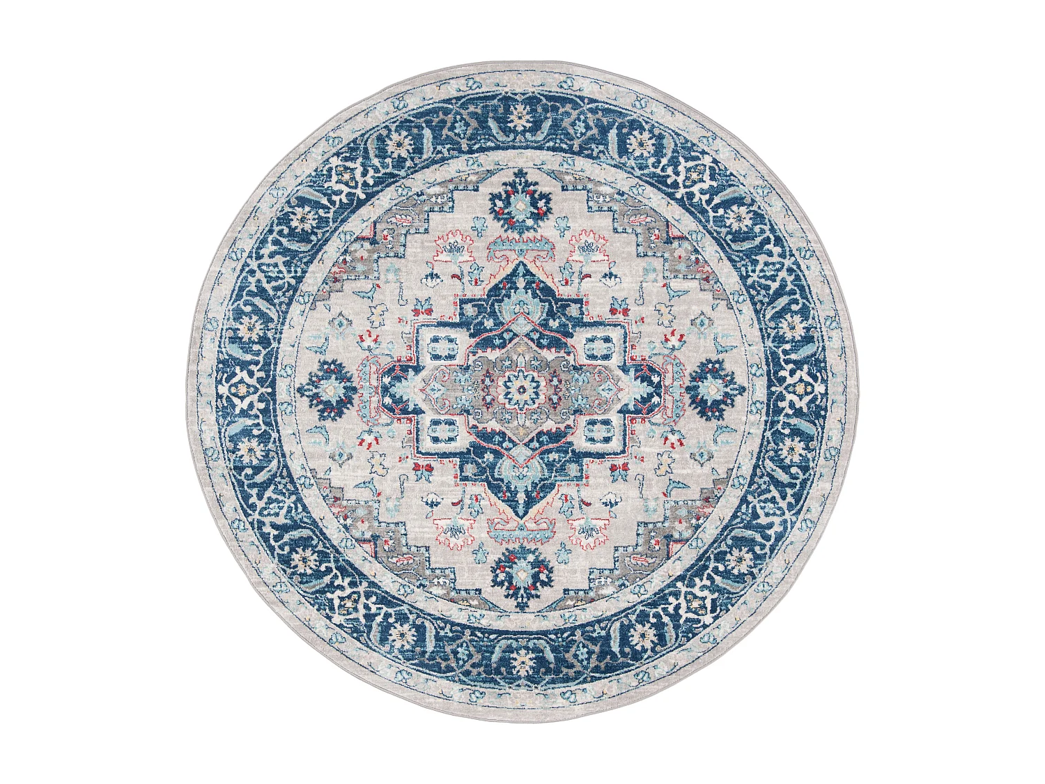 Tapis Gris/Bleu 201 X 201 cm - Saoirse