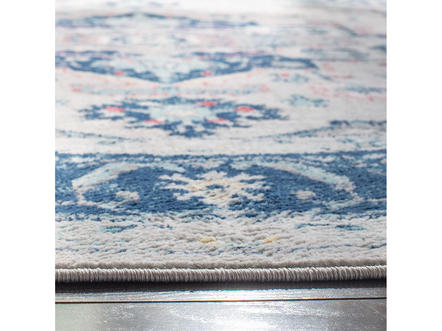 Tapis Gris/Bleu 201 X 201 cm - Saoirse