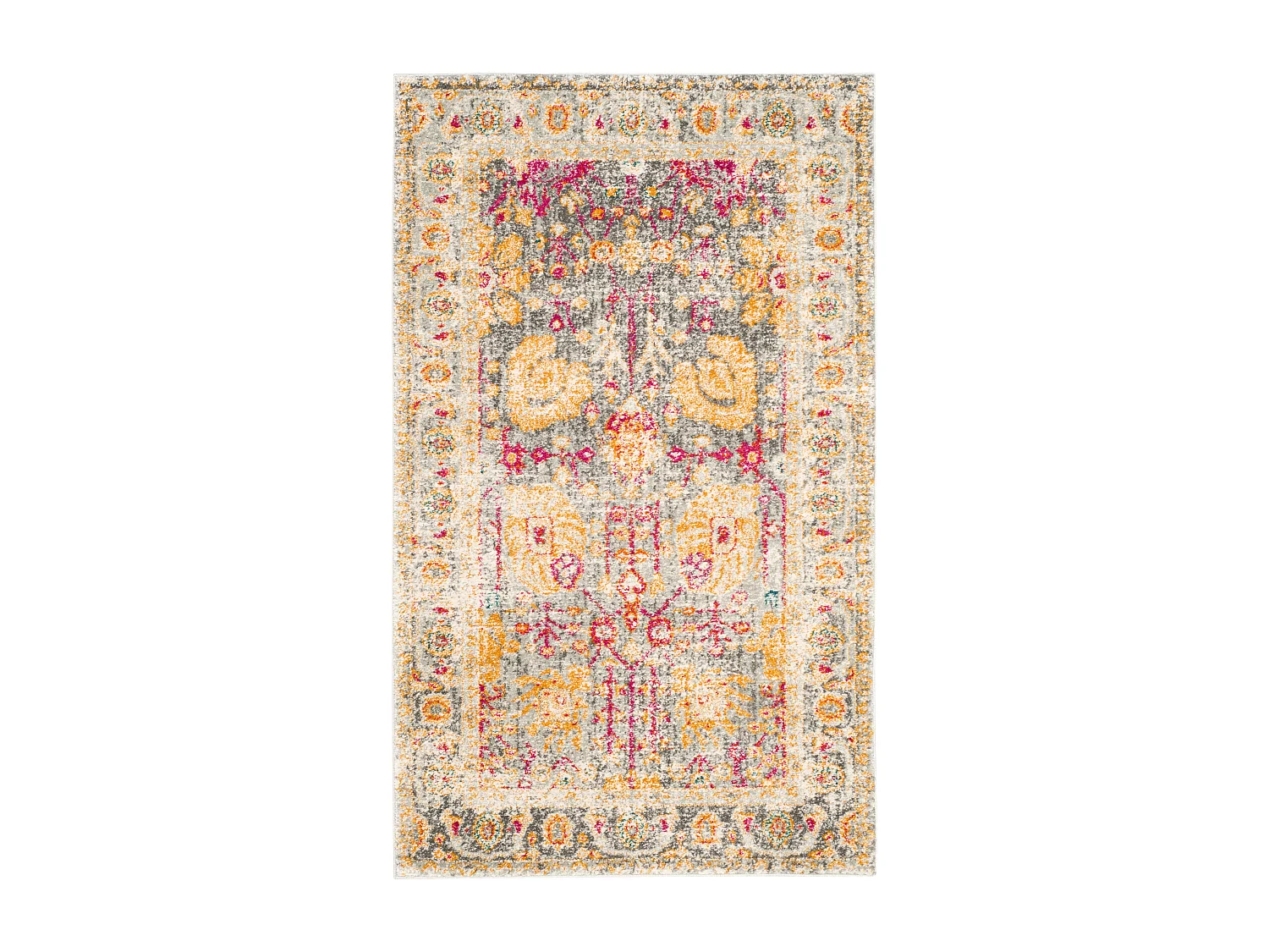 Tapis Gris/Multicolore 122 X 183 cm - Gladys