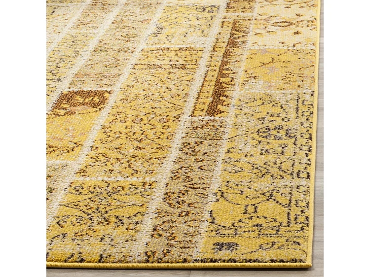 Tapis Jaune/Multicolore 155 X 231 cm - Effi