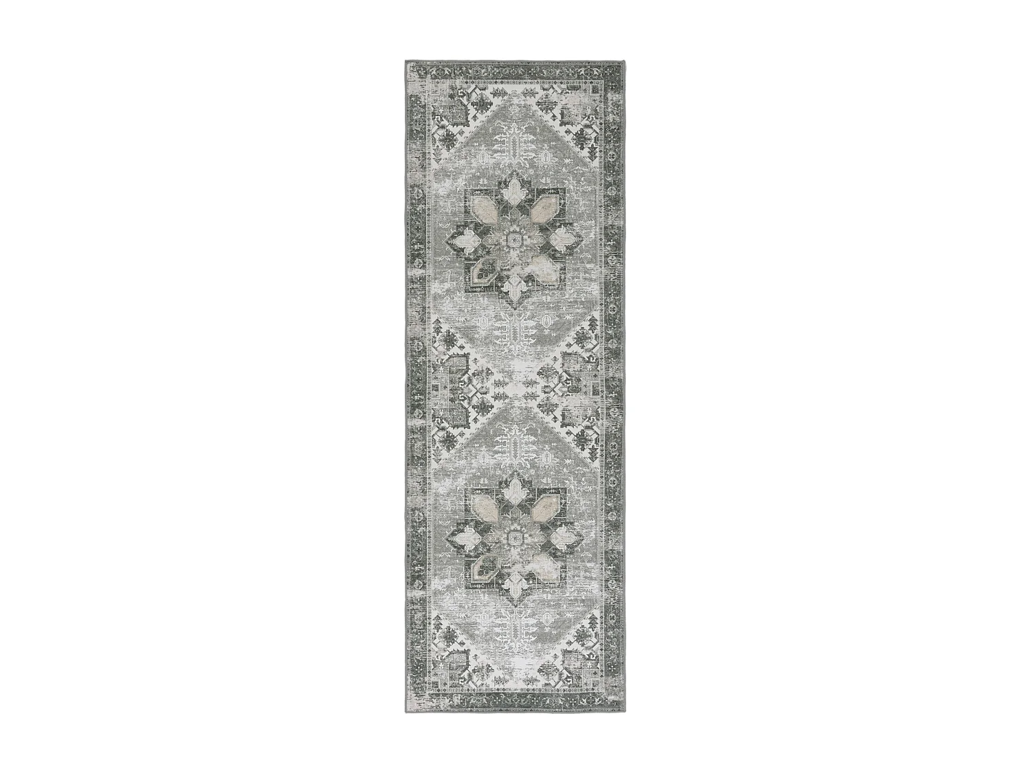 Tapis Vert Foncé/Beige 76 X 244 cm - Fawn