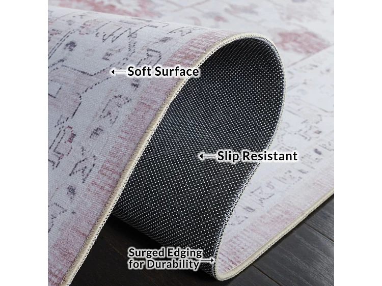 Tapis Beige/Rouge 152 X 244 cm - Cosima