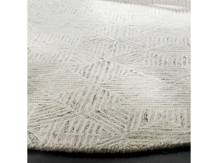 Tapis Ivoire/Bleu clair 183 X 183 cm - Delyth