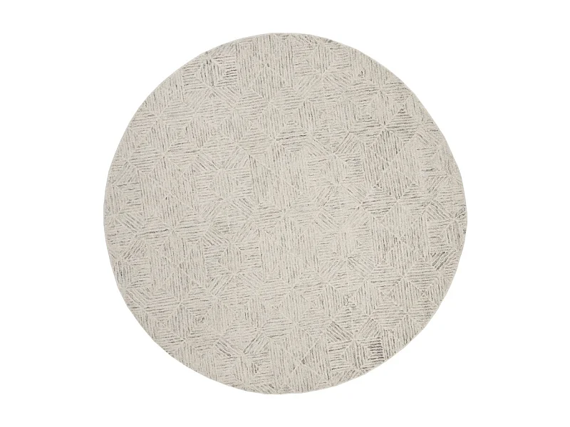 Tapis Ivoire/Bleu clair 183 X 183 cm - Delyth