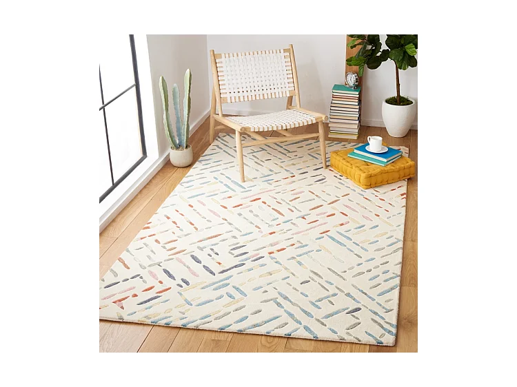 Tapis Ivoire/Bleu 152 X 244 cm - Winsley