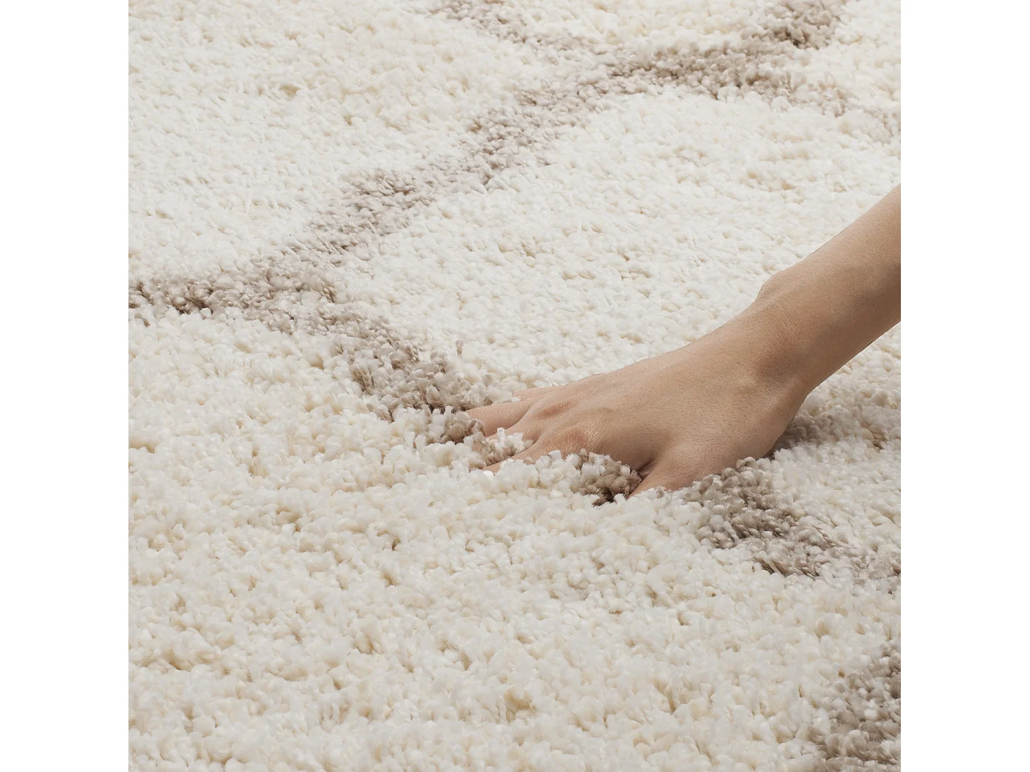 Tapis Neutre/Blanc 122 X 183 cm - Brooklyn
