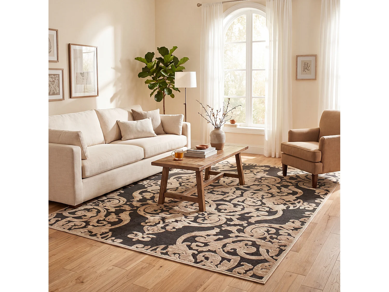 Tapis Neutre/Gris 160 X 229 cm - Marigot