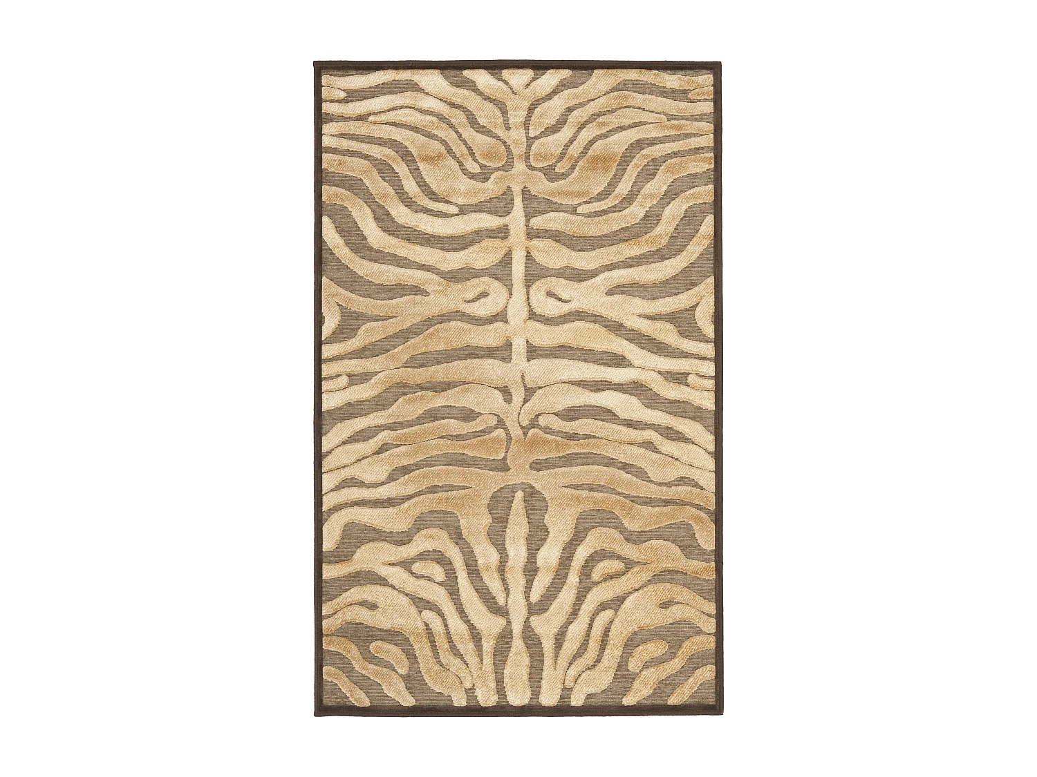 Tapis Neutre/Marron 79 X 122 cm - Fiona