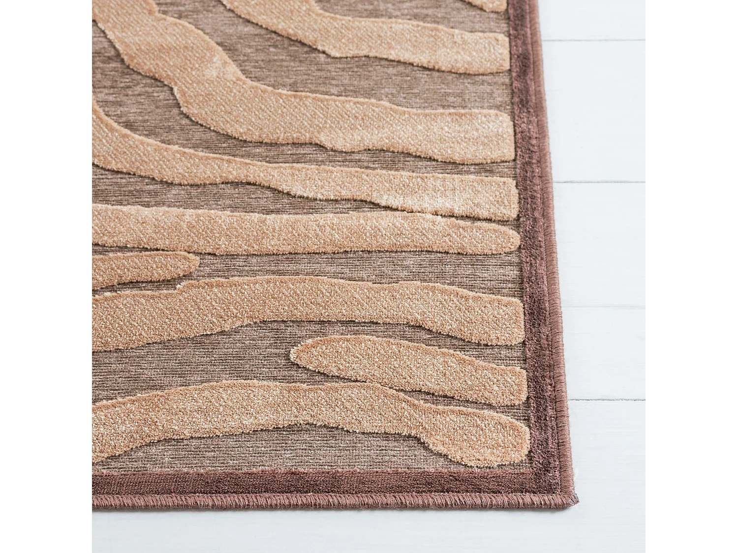 Tapis Neutre/Marron 79 X 122 cm - Fiona