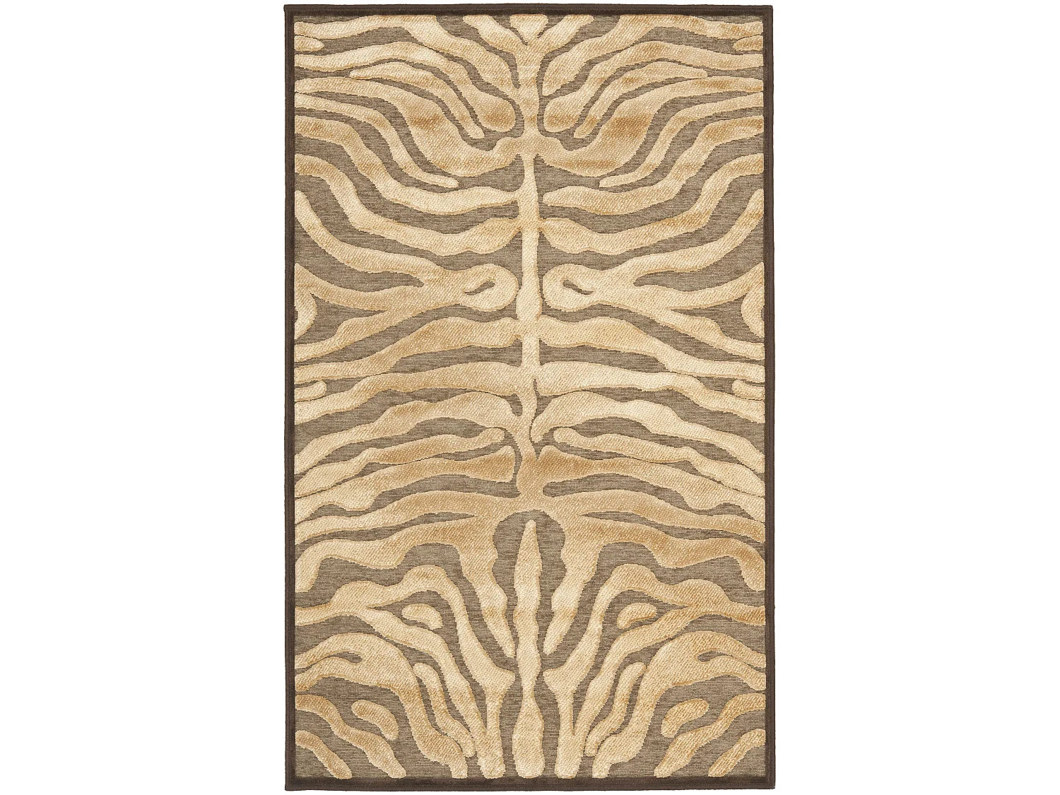 Tapis Neutre/Marron 79 X 122 cm - Fiona