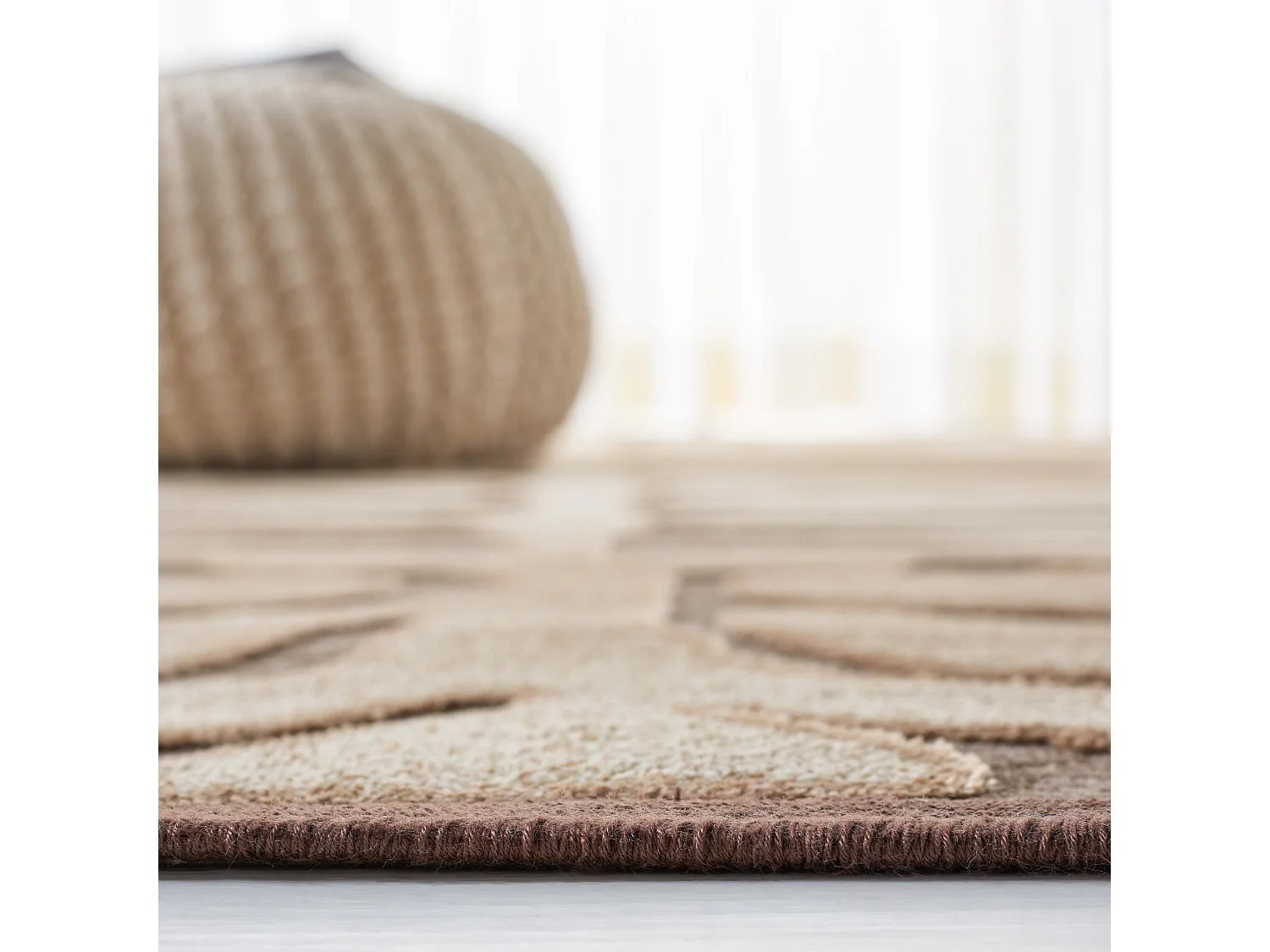 Tapis Neutre/Marron 79 X 122 cm - Fiona
