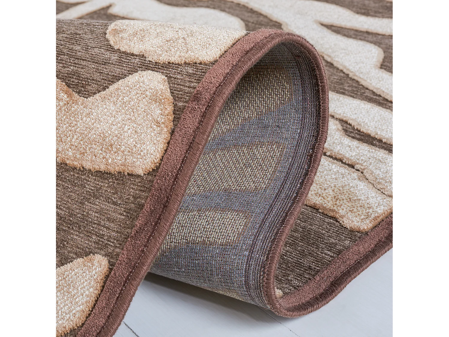 Tapis Neutre/Marron 79 X 122 cm - Fiona