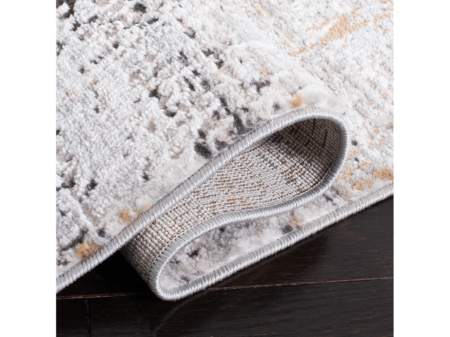 Tapis Gris/Or 122 X 183 cm - Madelynn
