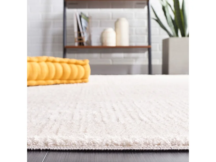 Tapis Ivoire/Gris 122 X 122 cm - Brezlyn