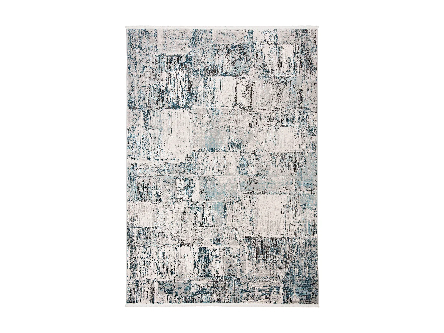 Tapis Gris/Bleu 91 X 152 cm - Daleyza