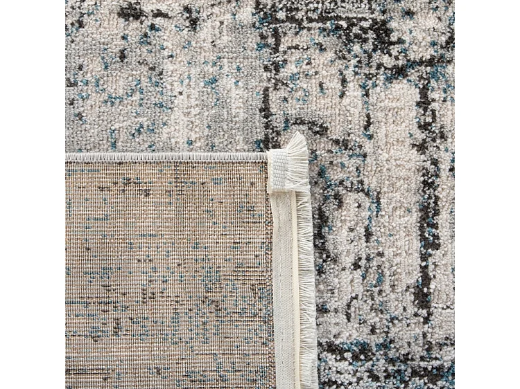 Tapis Gris/Bleu 91 X 152 cm - Daleyza