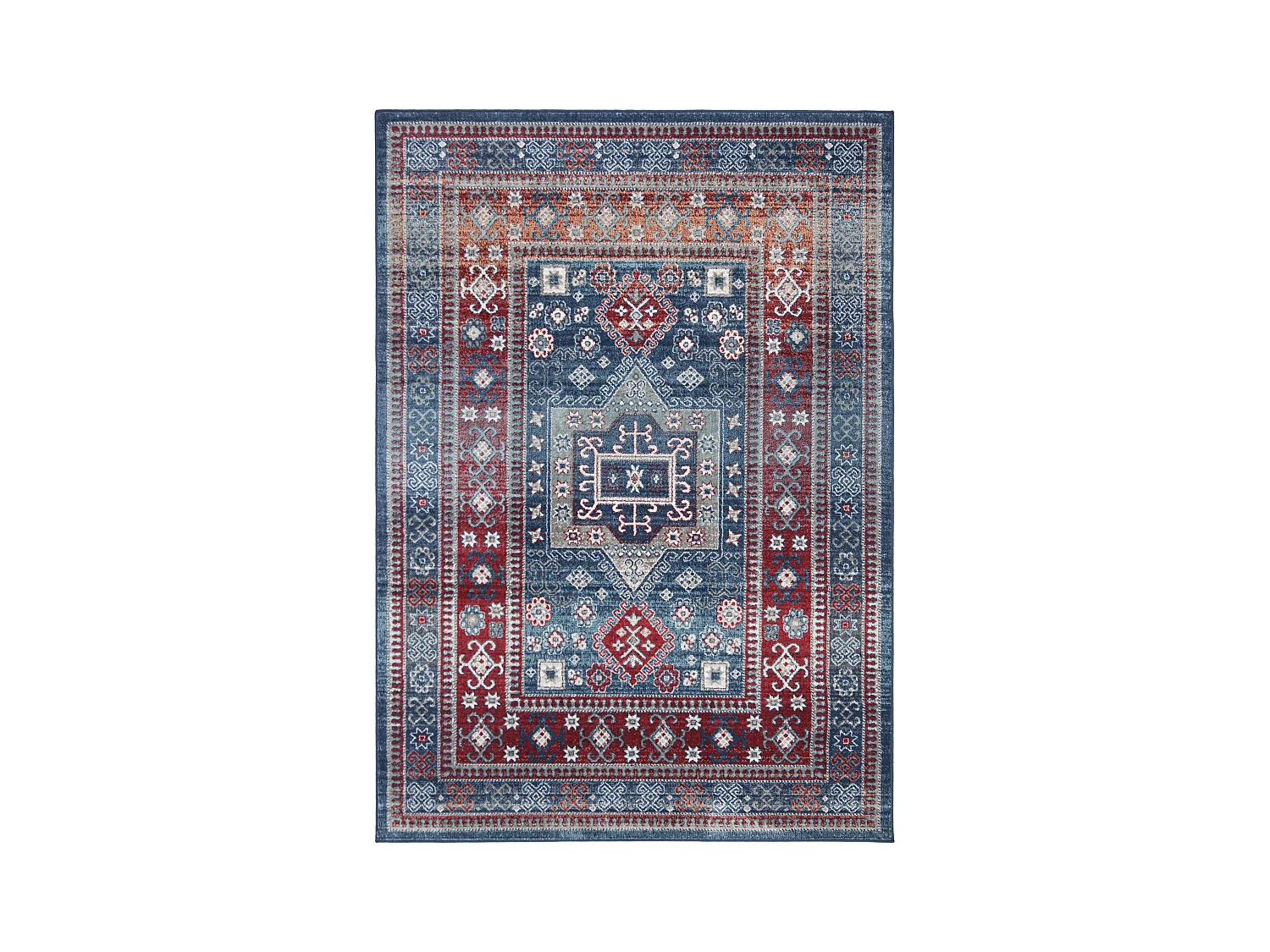 Tapis Rouge/Bleu 122 X 183 cm - Kathryn
