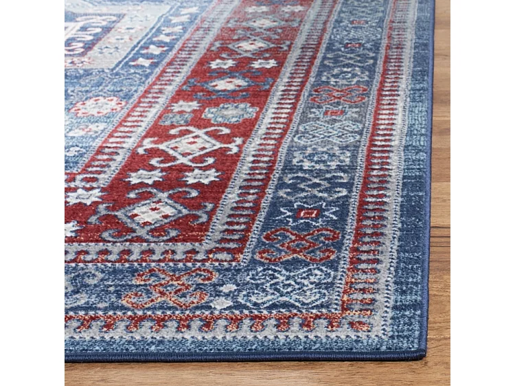 Tapis Rouge/Bleu 122 X 183 cm - Kathryn