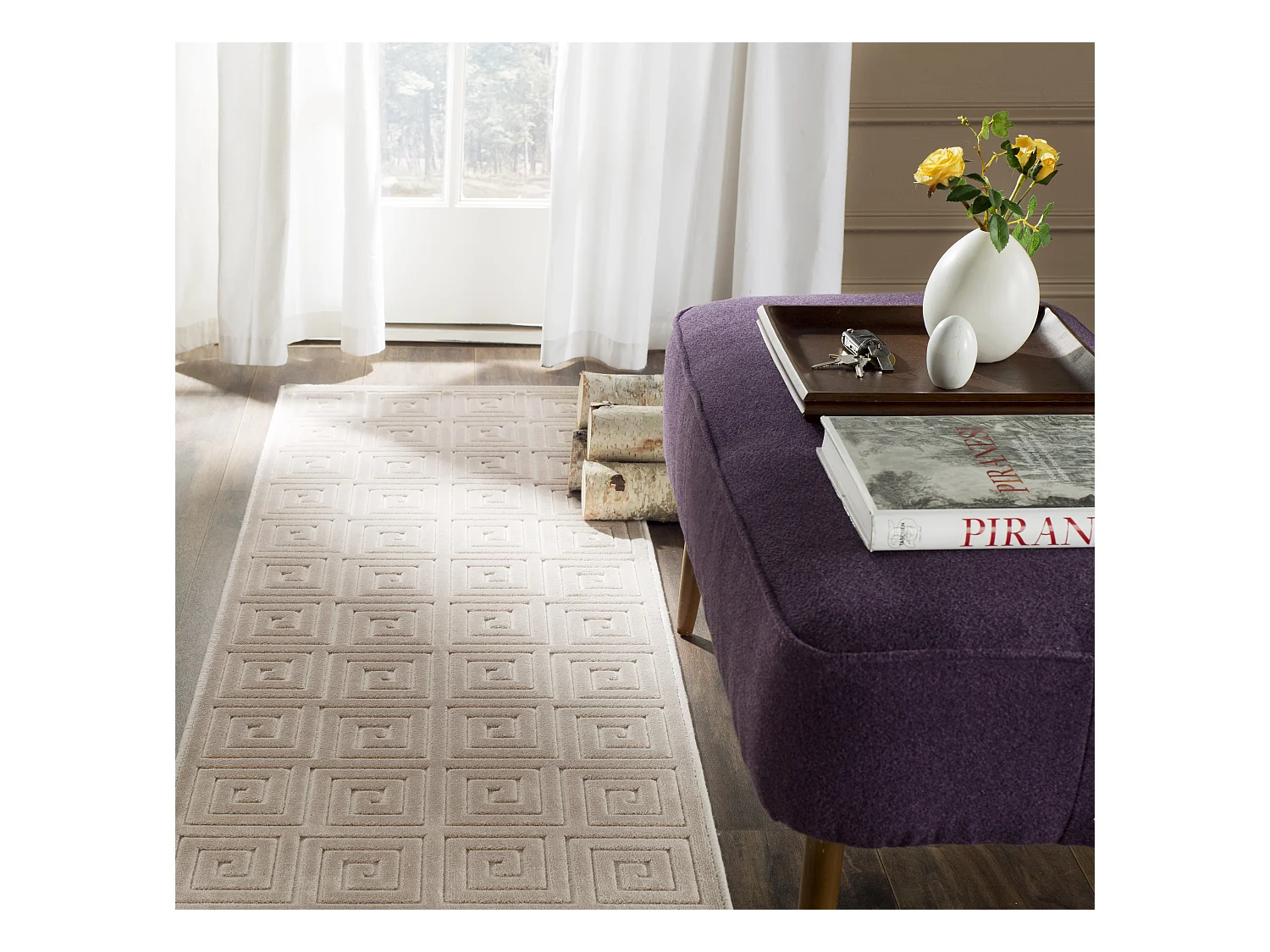 Tapis Neutre/Neutre 69 X 119 cm - Mavis