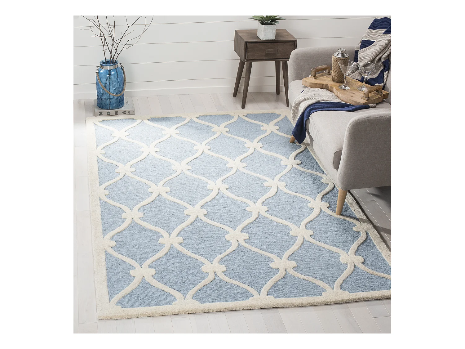 Tapis Bleu/Neutre 183 X 274 cm - Hugo