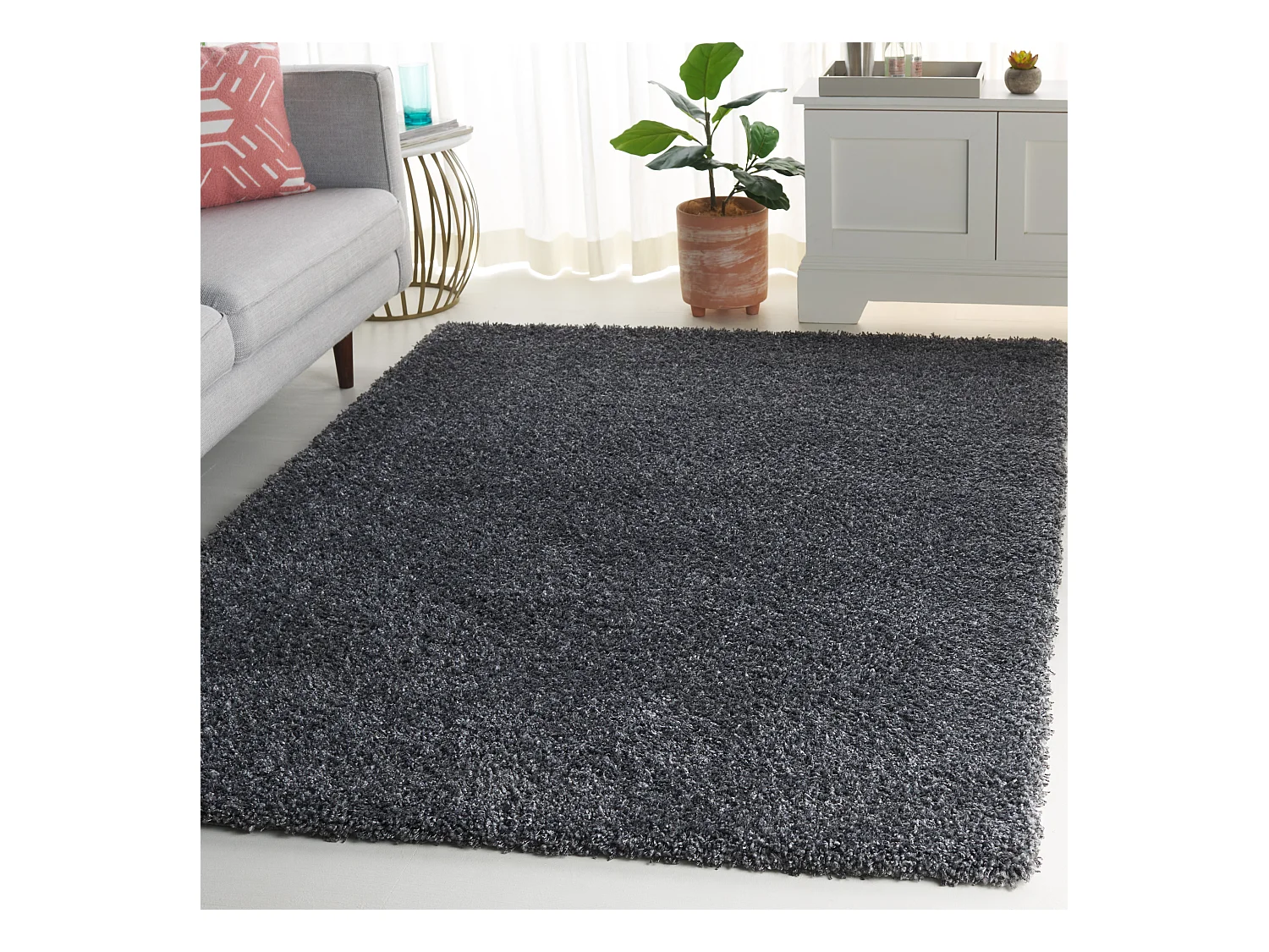 Tapis Gris 122 X 183 cm - Crosby