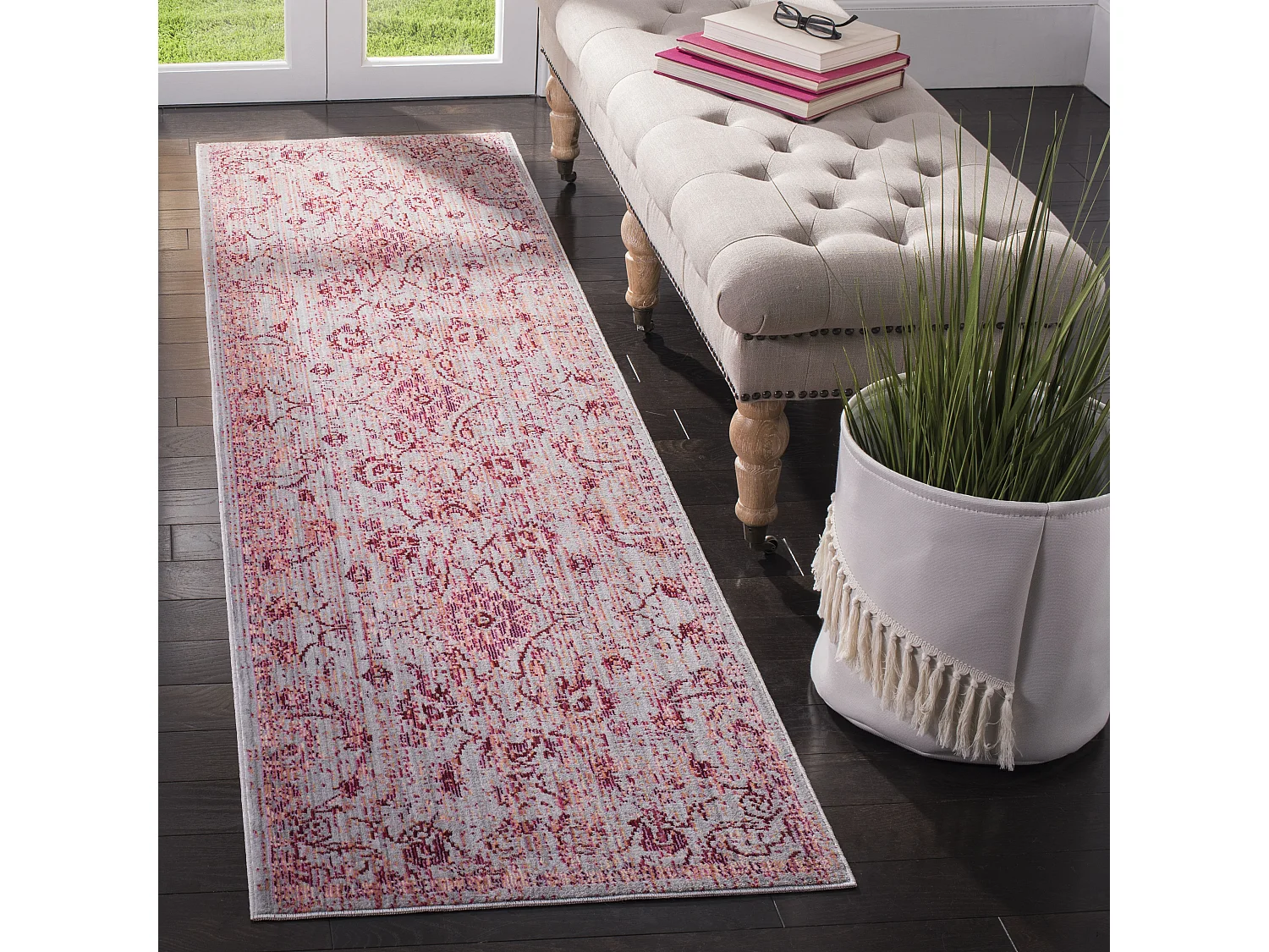 Tapis Rose/Multicolore 69 X 244 cm - Haven
