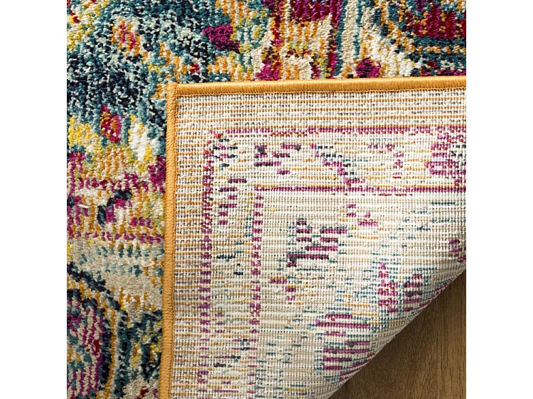 Tapis Orange/Multicolore 91 X 152 cm - Cerise