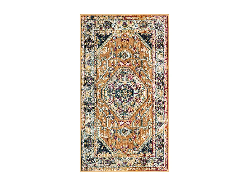 Tapis Orange/Multicolore 91 X 152 cm - Cerise