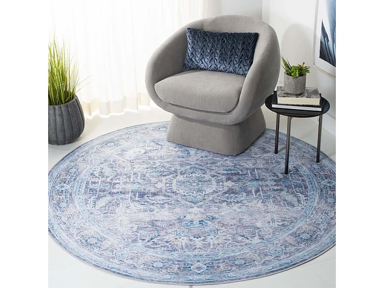 Tapis Violet/Bleu 183 X 183 cm - Nyx