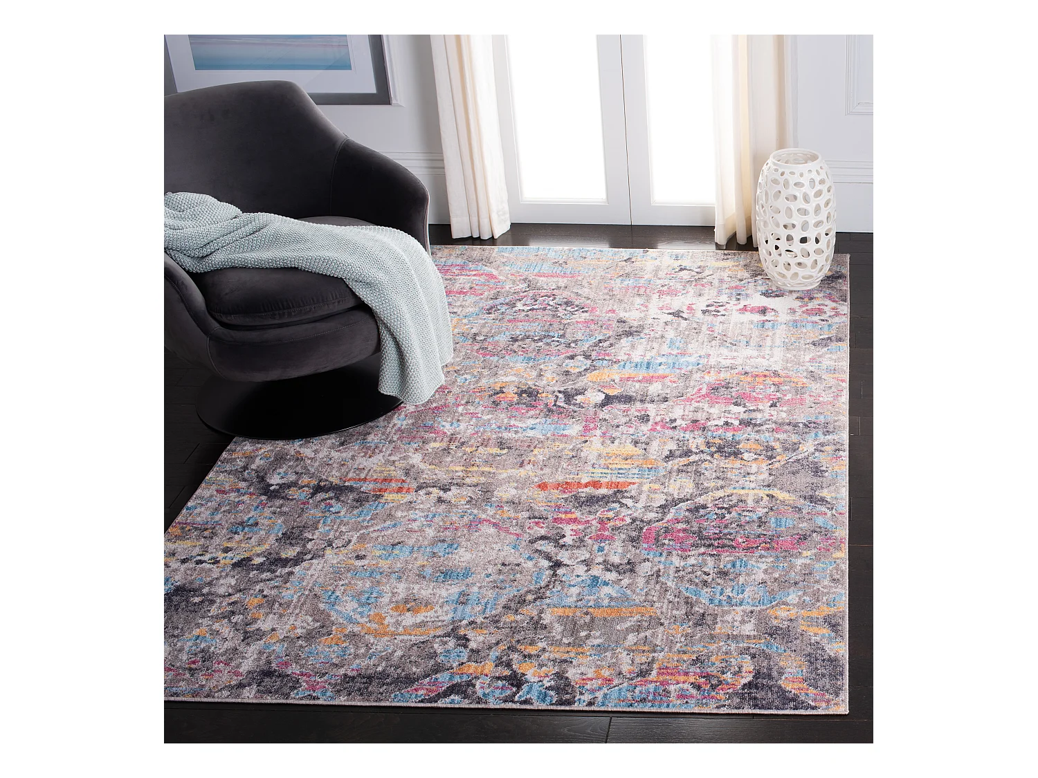 Tapis Gris/Bleu 155 X 229 cm - Bellini