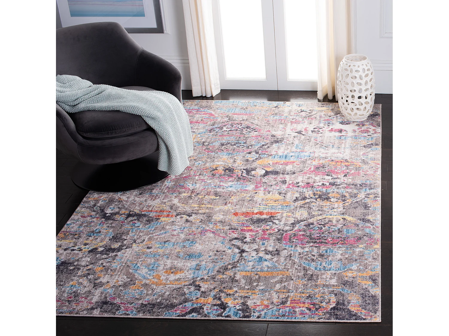 Tapis Gris/Bleu 155 X 229 cm - Bellini