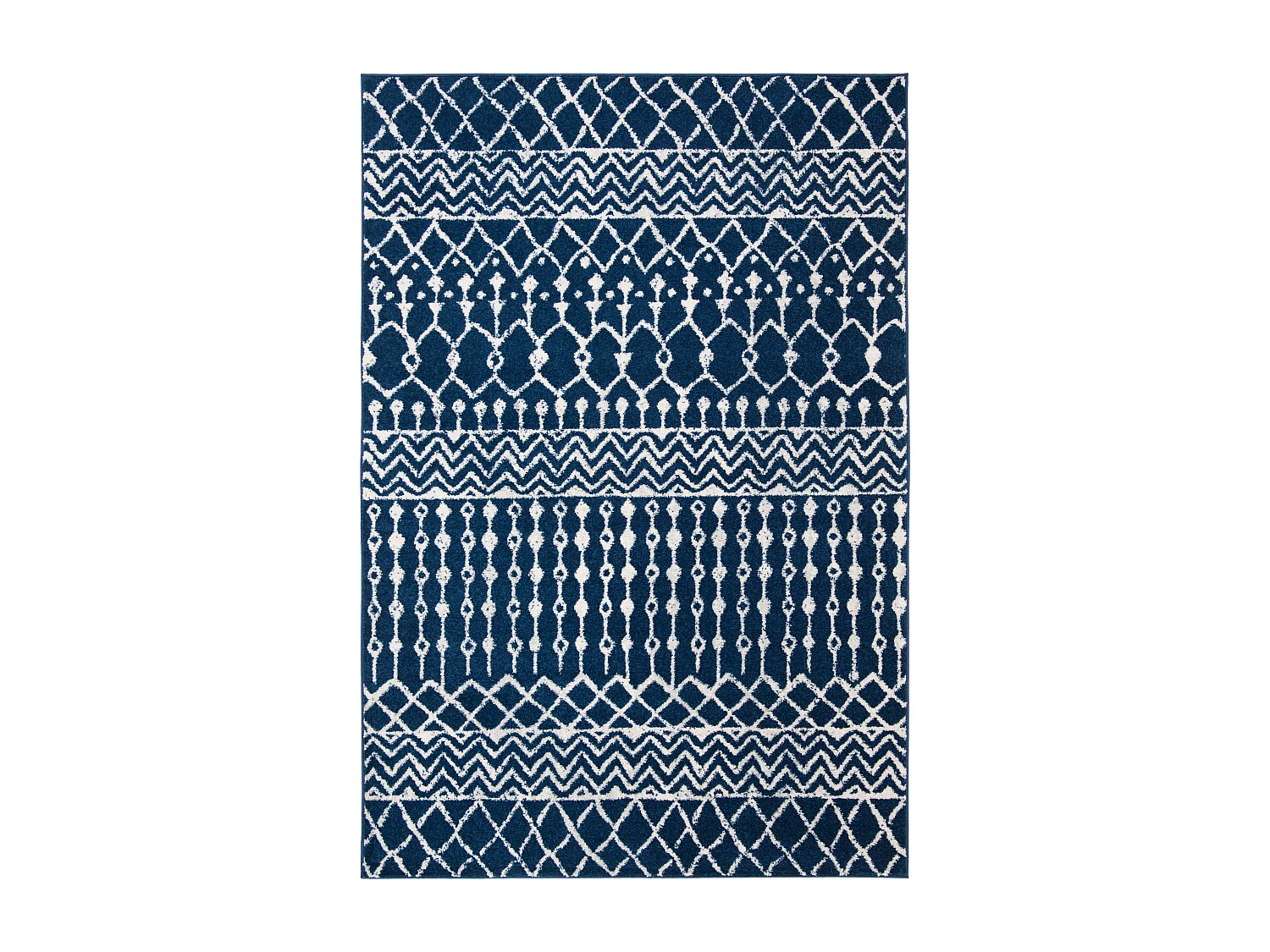 Tapis Bleu Marine/Neutre 183 X 274 cm - Cecilia
