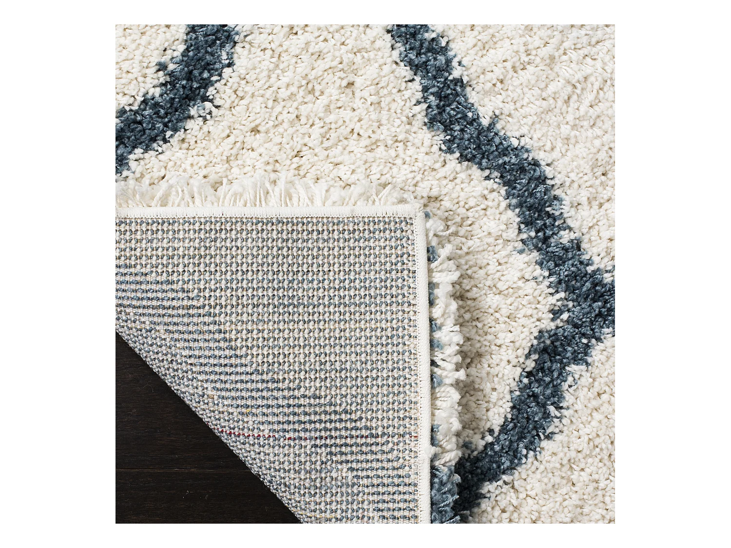 Tapis Neutre/Bleu 183 X 274 cm - Brooklyn