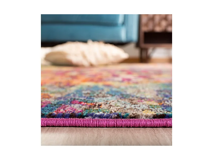 Tapis Fuchsia/Or 274 X 366 cm - Paisley